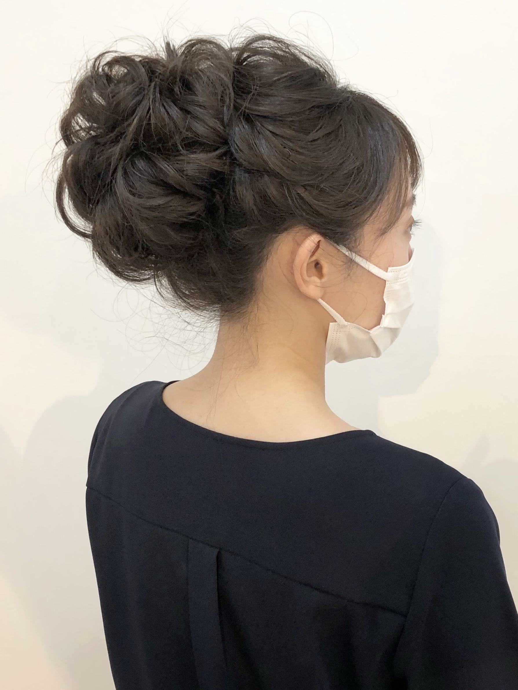 ボリューミー高めアップスタイル