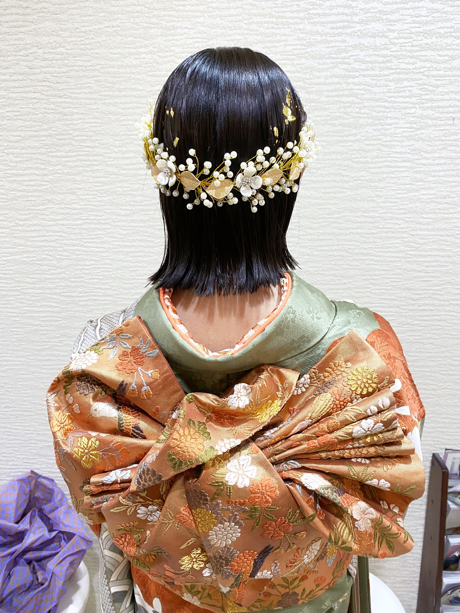 振り袖外ハネストレート