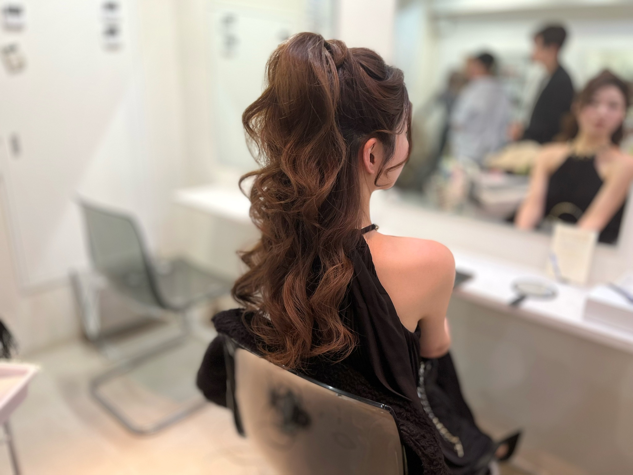 ハーフアップ