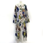 AMERI VINTAGE】UND TEXTURE ART FLOWER DRESS | FIORI