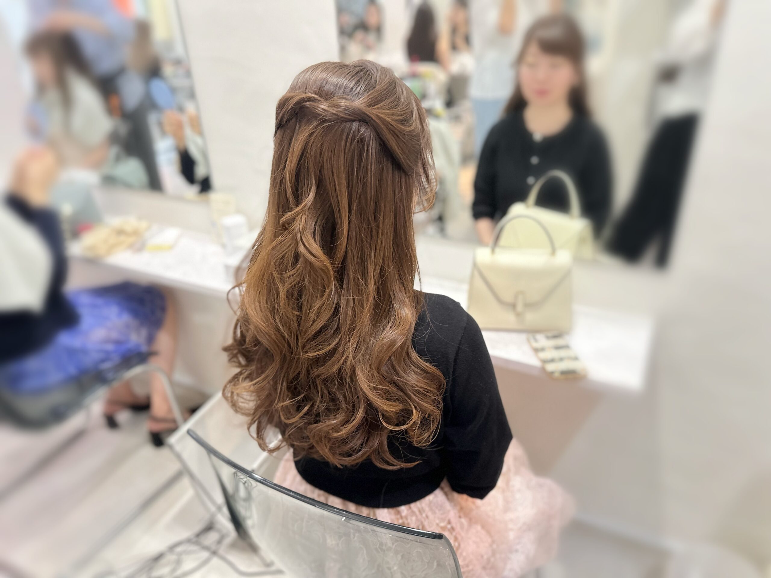 ハーフアップ