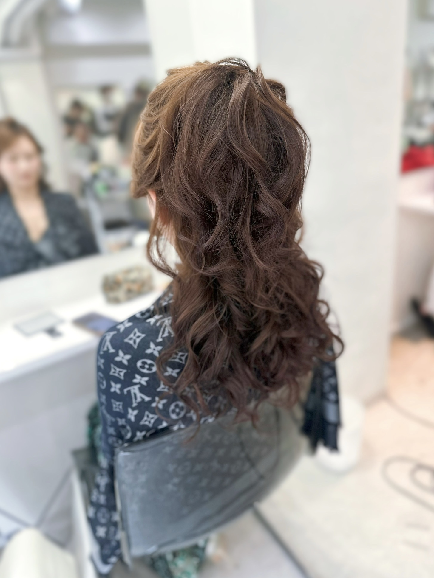 ふわふわハーフポニー